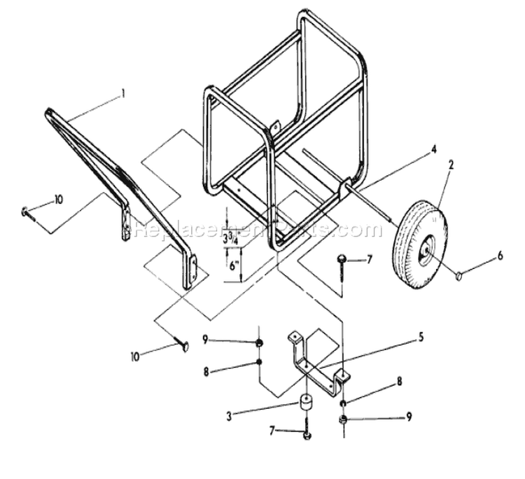 Page A Diagram and Parts List for 9656-0  Briggs and Stratton Generator